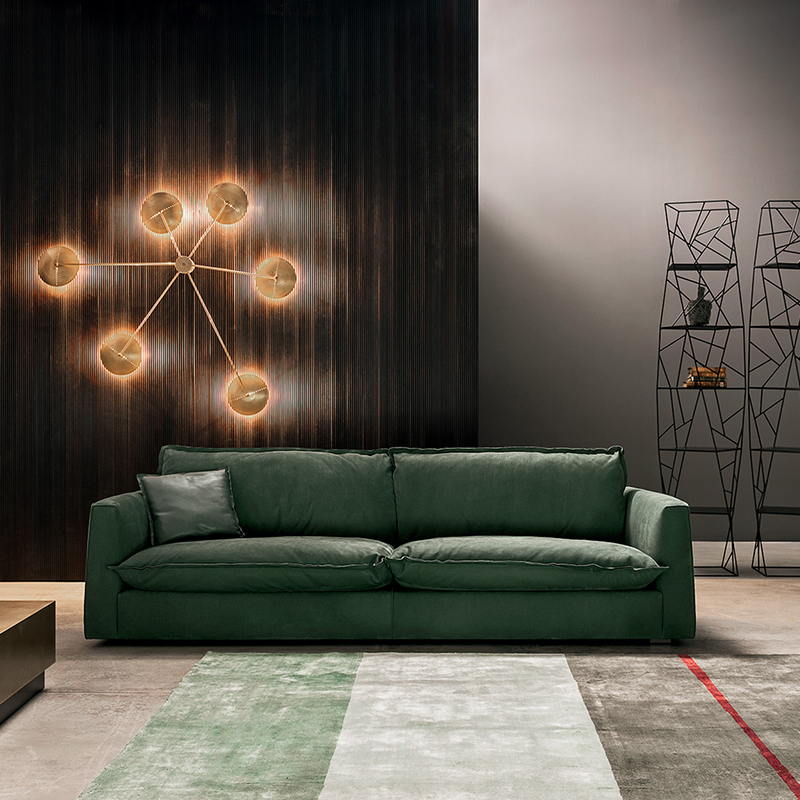 Design italiano Baxter moderno divani in pelle di lusso per soggiorno